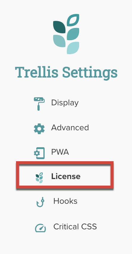 Trellis Settings panel.